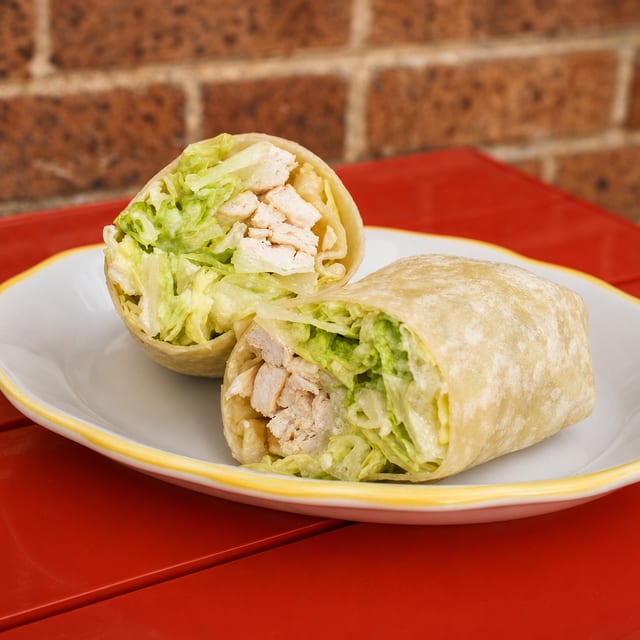 Lemon Chicken Caesar Wrap.