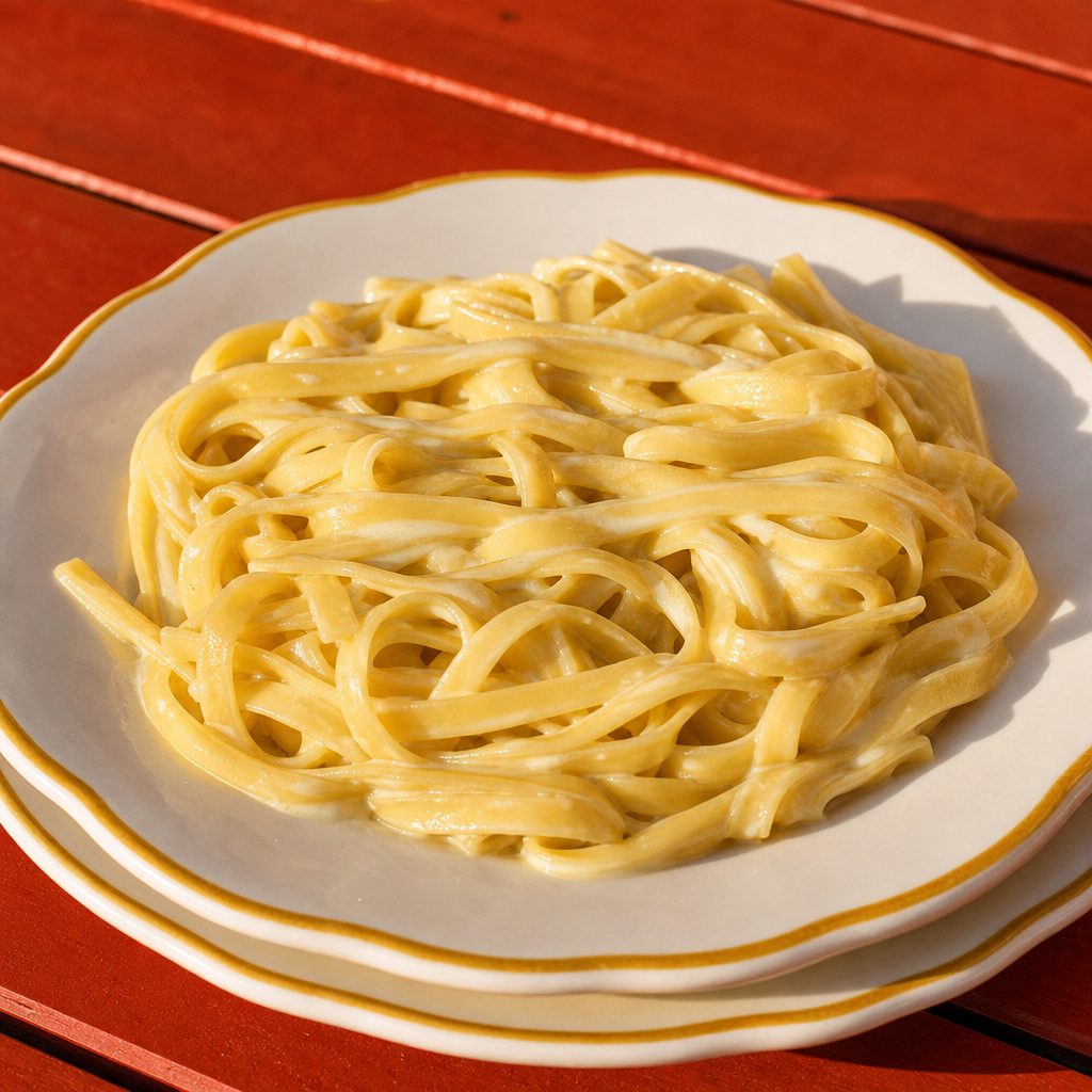 Fettuccine Alfredo.