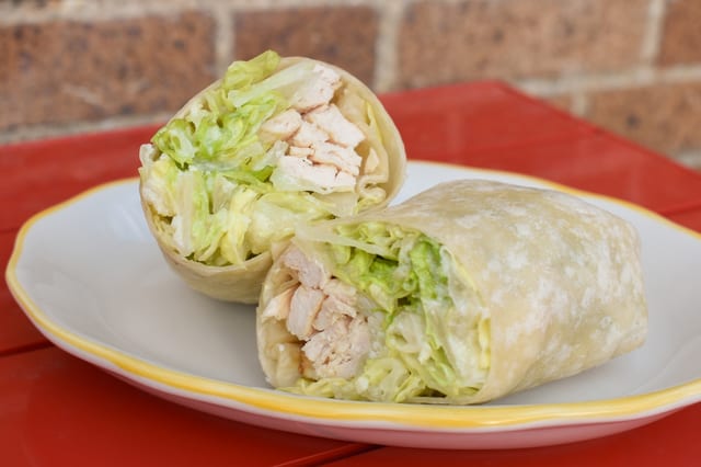 Lemon Chicken Caesar Wrap