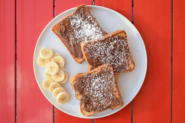 Nutella Stuffed French Toast